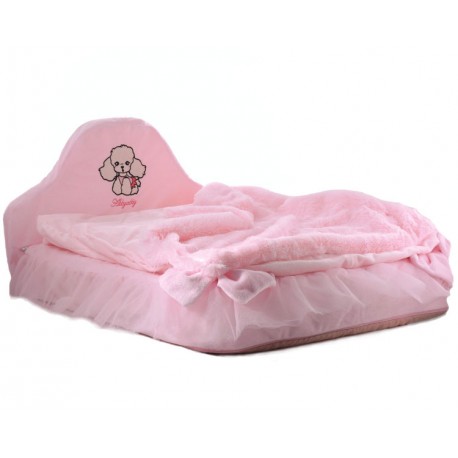 Мягкая кроватка "Стеша", розовая