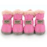 Ботиночки "DOG", ярко-розовые