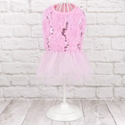 Платье "Цветочная полянка", розовое