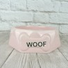 Миска "Woof", розовая