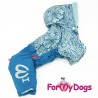 Комбинезон "Узоры", ForMyDogs, голубой